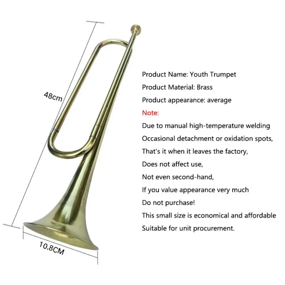 Trumpet Drum Horn Team Military Music Horn Trumpet Accessories Bugle Musical Instruments Professional French Horn