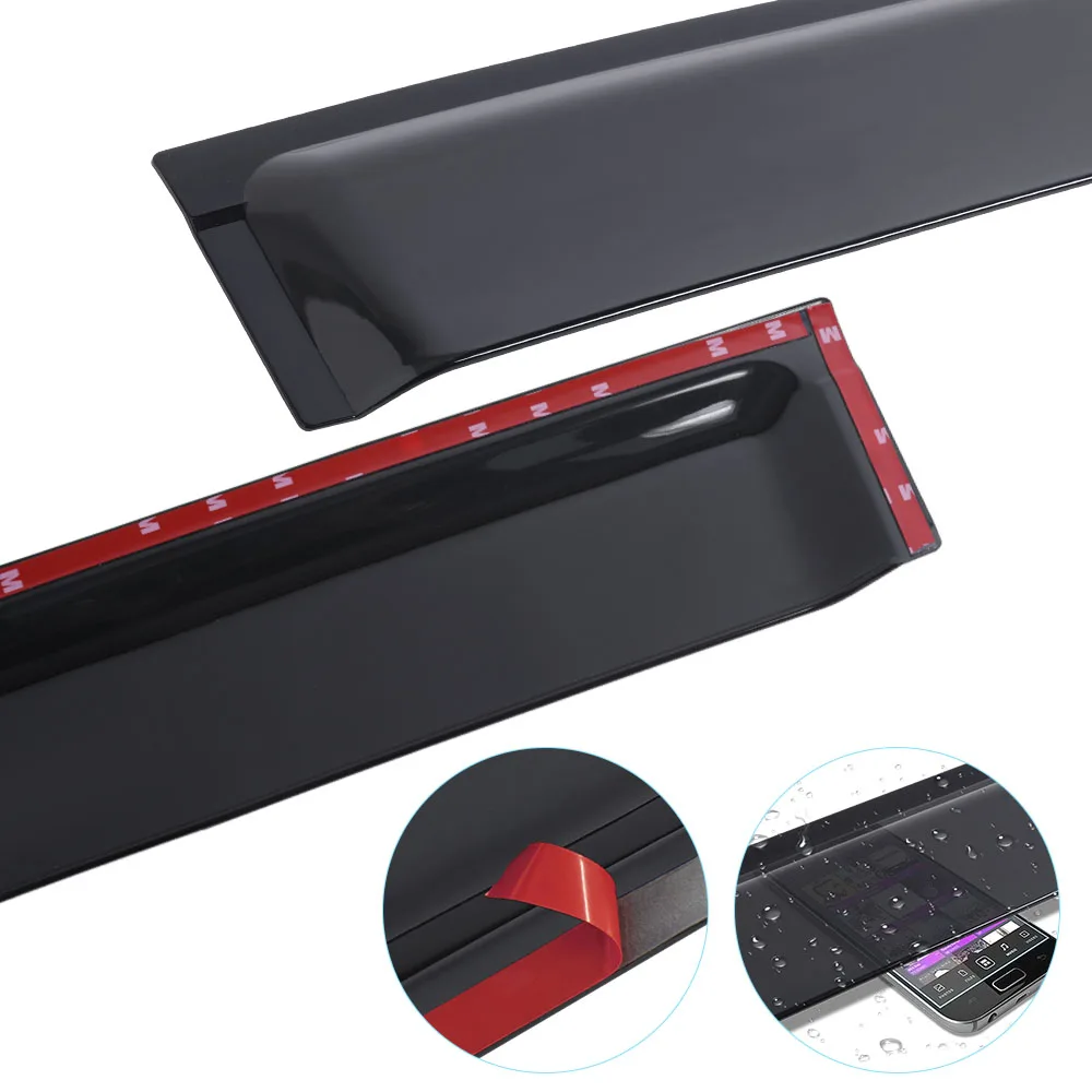 Visor Weathershields Windows Window Deflectors For ddmysmile Mitsubishi Pero Sport 2015 -2023 4X4 Car Accessories Sun Rain Guard Smile -2023