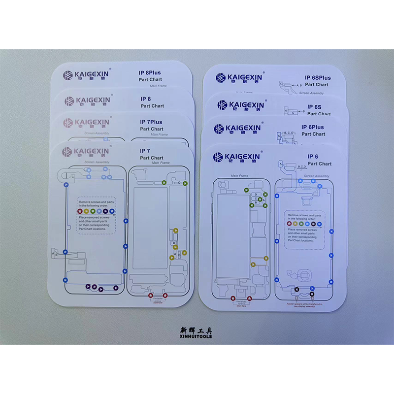 31PC Professional Guide Pad 2025 for Moblie iPhone 6-15pro Max Magnetic Screw Keeper Chart Mat Phone Repair new thicken Disassembly Tools