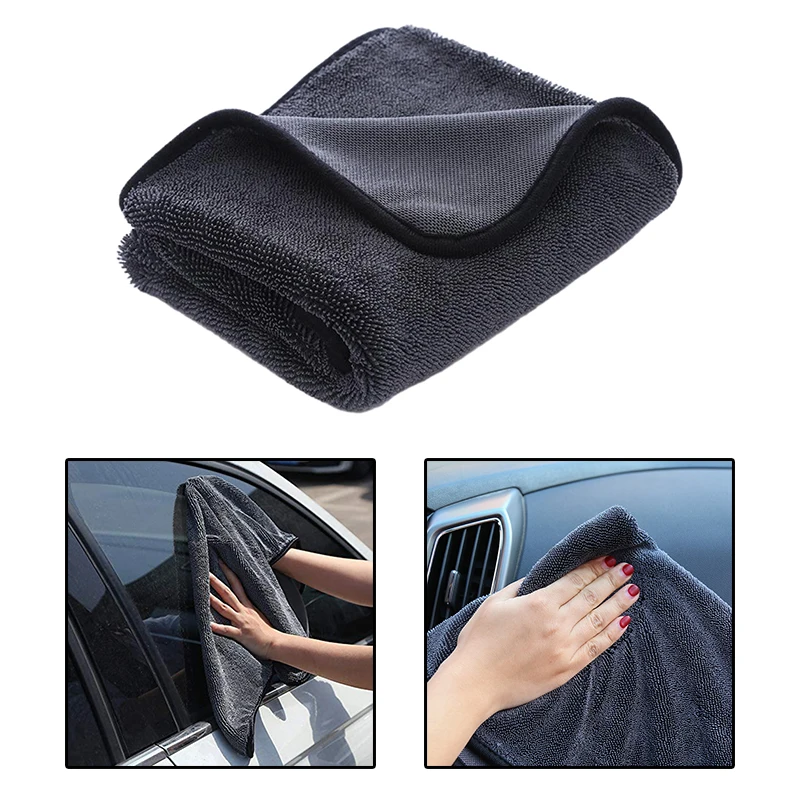 Thickened twisted 2025 braid cloth absorbent car new wash rag car with microfiber car towel