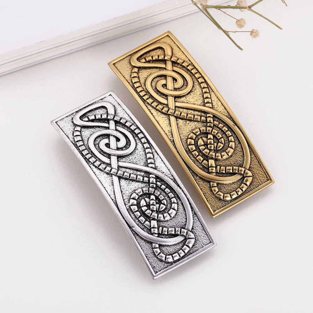 Vintage Celtics Dawapara Hairpin Knot Good Luck Amulet Witch Jewelry Hair Accessories Barrettes for Women Girls smile