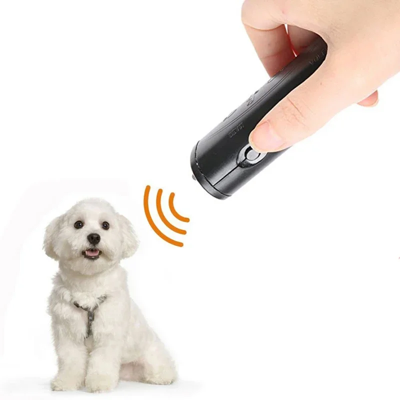 Pet Dog Repeller Anti Barking Stop Bark Training Device Single/Double Head Trainer LED Ultrasonic Anti Barking Pets Supplies