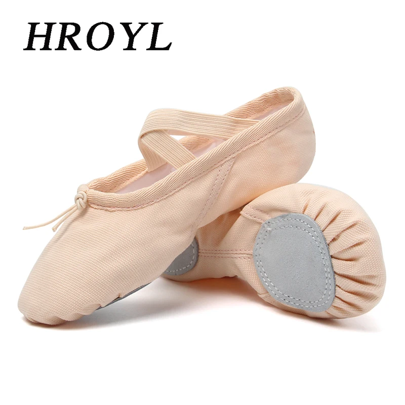 Girls Ballet Shoes For Woman Kids Ballet Slippers Women Ballet Flats Children Practise Dance Shoe Soft Sole Canvas Training Shoe