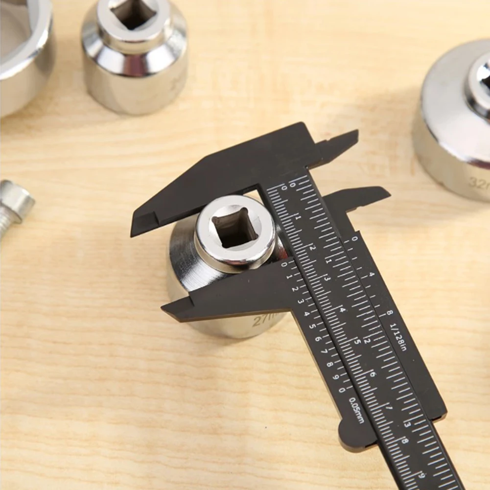 Mini Vernier Plastic Caliper Vernier Calipers Gauge Ruler Scale 0 150mm Measuring Tool for Jewelry DIY Supplies smile