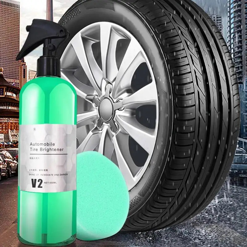 Tire Shine Coating Spray Auto Care Car Detailing Moisturize Applicator Car Wheel Black Detailing Chemistry Filler Rust Removal