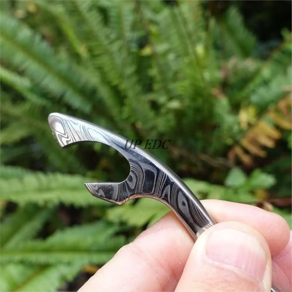 Powder Crowbar Swedish Steel Bottle Opener EDC ddmysmile Keychain Multi-Tool Smile