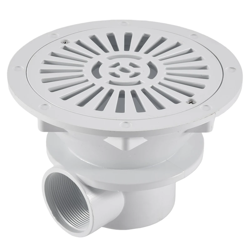 Pool Main Drain Swimming Cover, ABS Swimming Pool Main Drain Floor Drain 2in Water Inlet Draining,Pool Equipment Parts smile Cover, Draining,