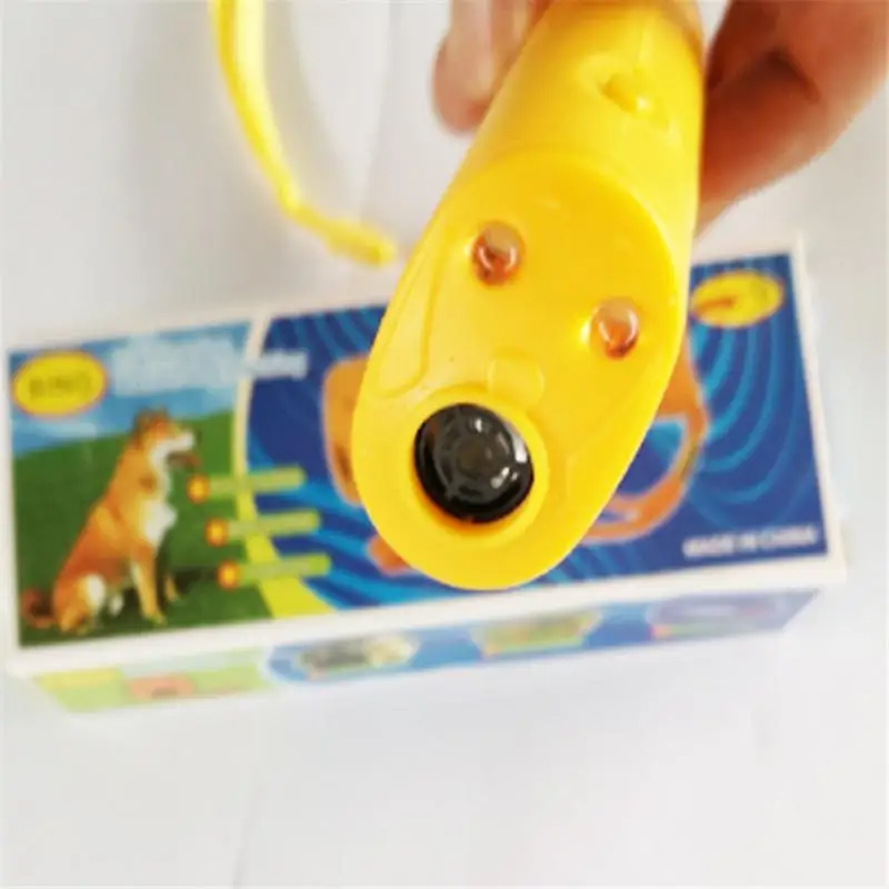 3 In 1 Pet Dog 2025 Repeller Anti Barking Device Ultrasonic Dog Repeller Stop Bark Control new Training Supplies With LED Flashlight Tool