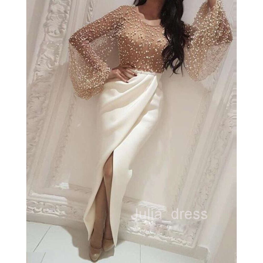 Autumn New Womens Fashion Elegant Long Dress Mesh Slim Fit Ball Cocktail Party Dress
