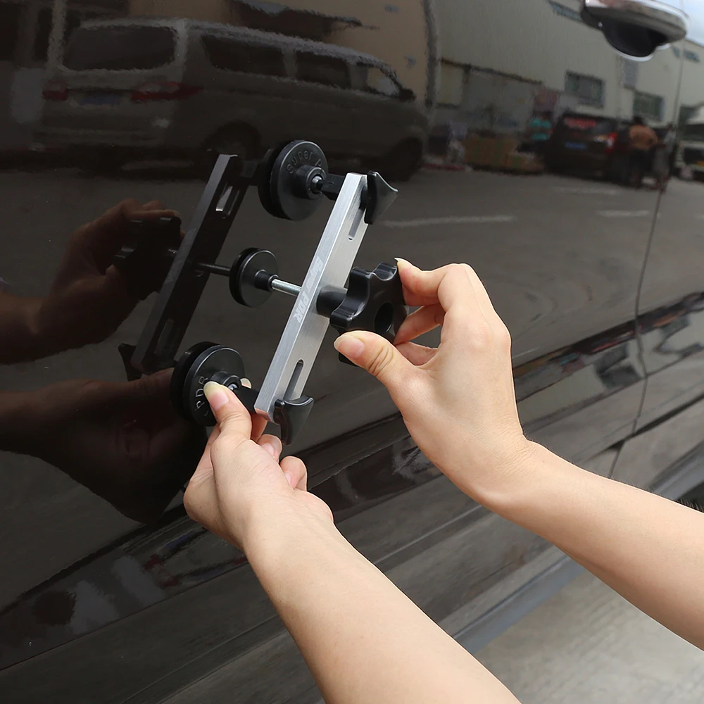 Super PDR Car Dent Puller Metal T Dent Repair Tool Auto Repair Sheet Metal Kit Slide Hammer Reverse Hammer Glue +15pcs Glue Pull