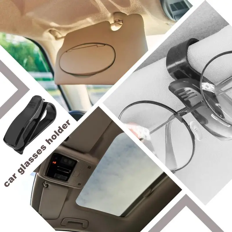Clip Visor Sunglasses Holder Car Glasses Holder Eyeglass Mount Sunglasses Clip Stable And Sturdy Sunglass Visor Clip Holds smile