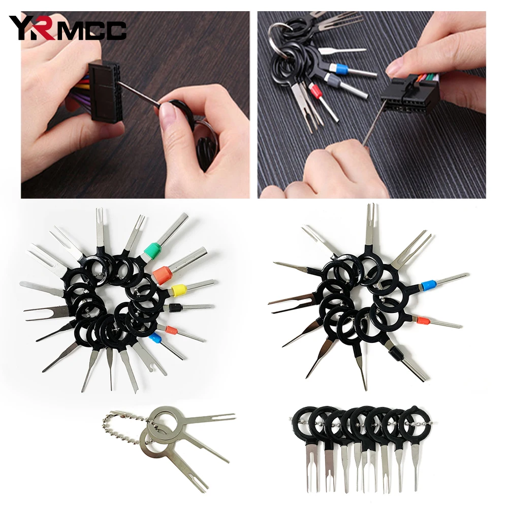 11/18/26/36/41pcs Car Terminal Removal Tool Kit Electrical Wiring Crimp Connector Pin Extractor 2025 new Auto Terminal Repair Hand Tools