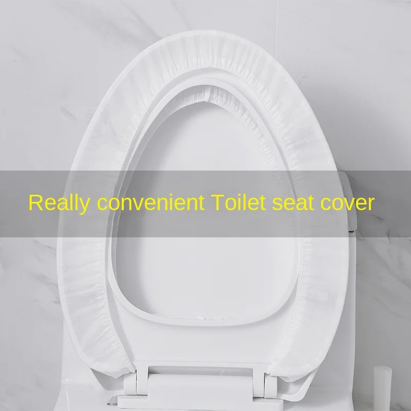Toilet 5/10pcs Mat Disposable Non-woven Toilet Paper Waterproof Automatic Hotel Toilet Cover Boutique Maternity Toilet Mat smile