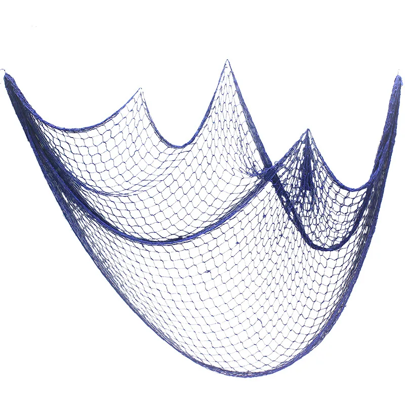 Fishing Net Navy Wall Hangings Studio Prop Room Home Decor Mediter Sea Stickers Marine Over The Garden Life Buoy Crafts Nautical