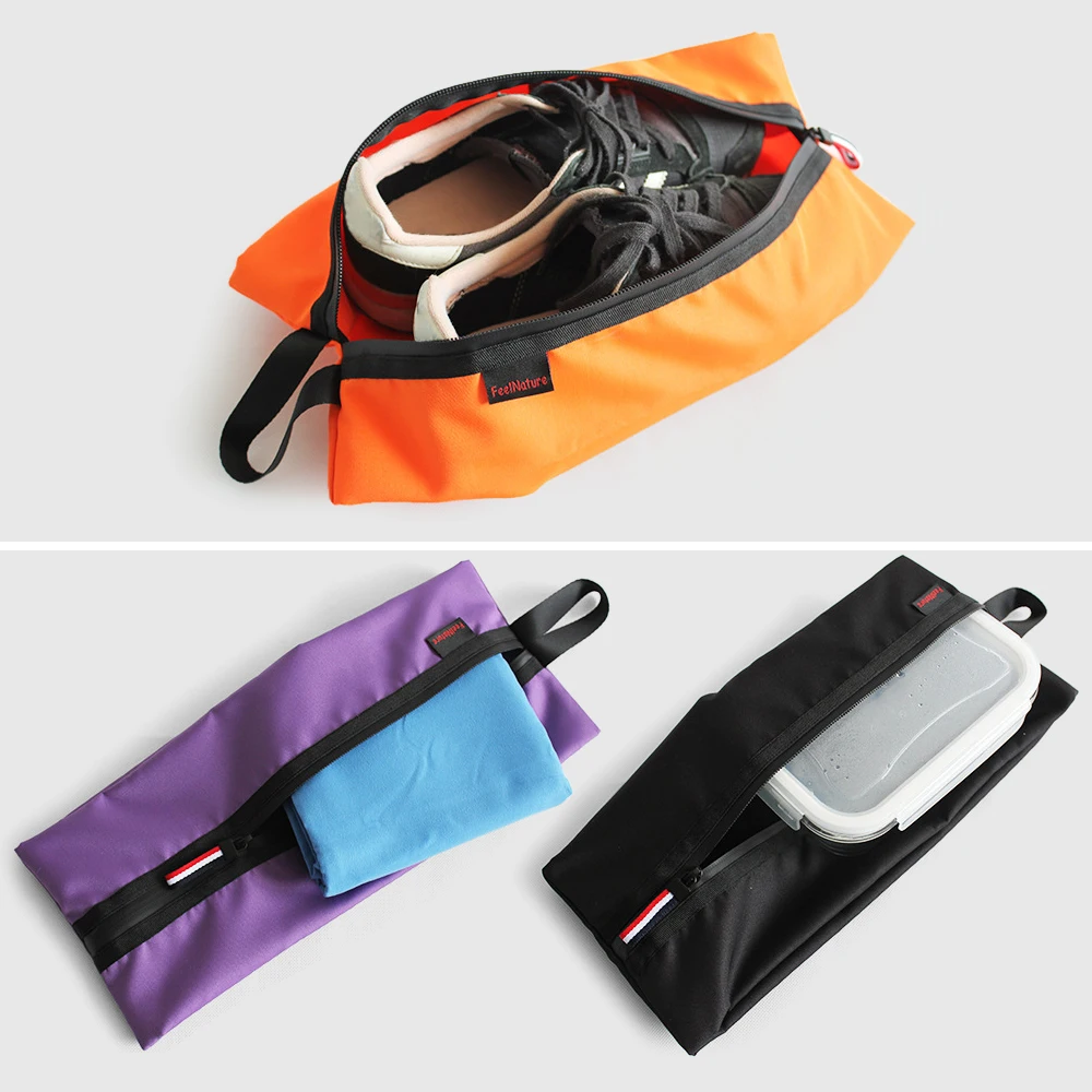 Bag for Shoe Travel Men and Women Water-resistant Shoe Storage Organizer with Zipper Closure smile