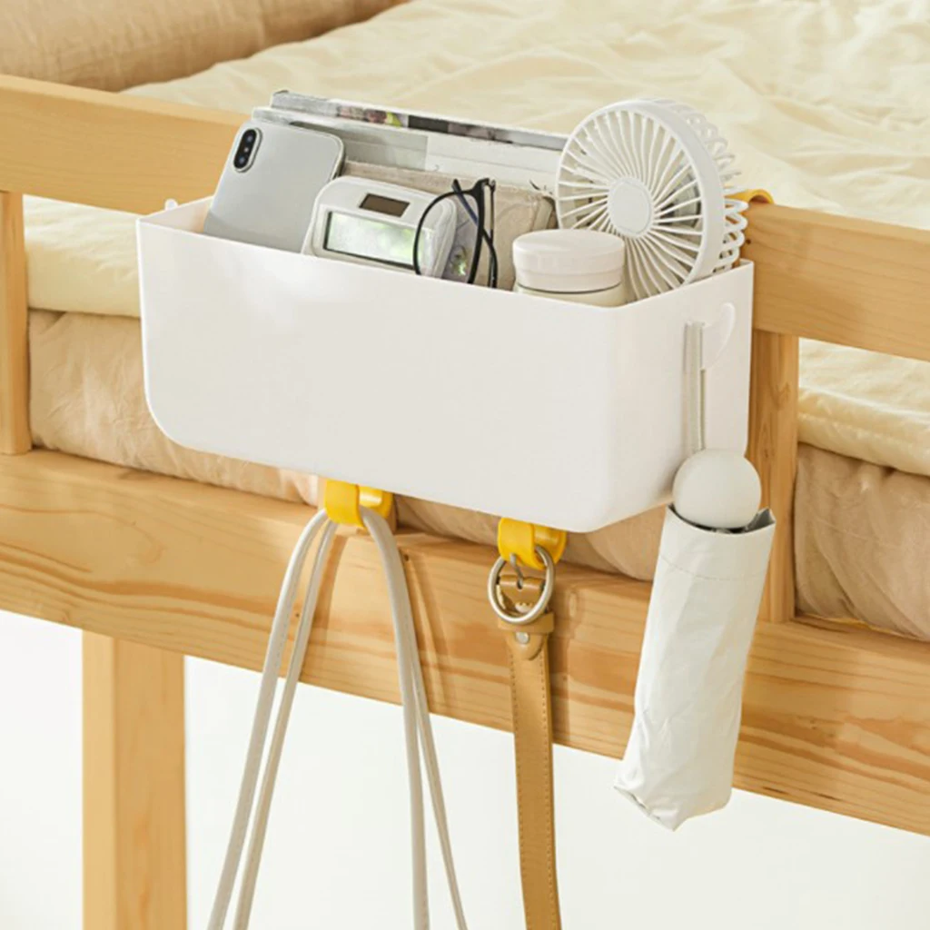 Caddy Cases Storage Bedside With Double Hook Container Bed Hanging Bag ddmysmile Organizer Nightstand Sofa Desk Headboards Bunk Bed Shee Smile