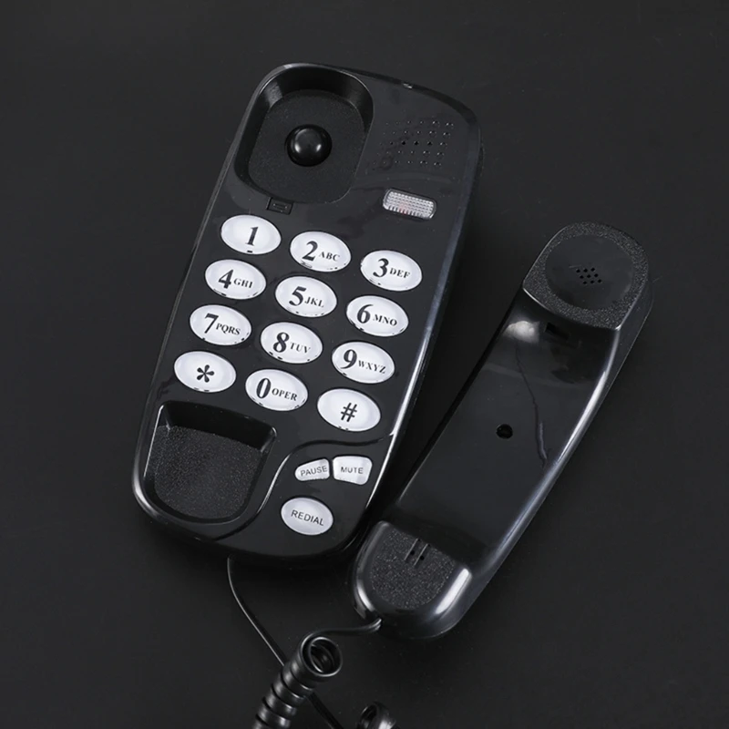 KXT580 Corded Landline Telephone with Mute, , and Redial Call Light - Easy to Install Intelligent Caller Home Phone