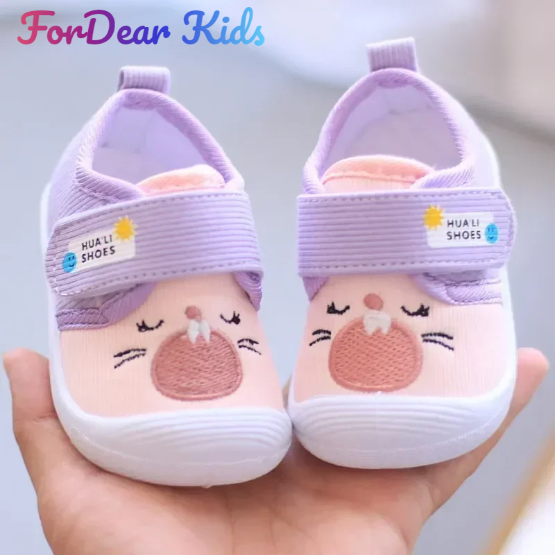 Baby Will Beep new Baby Shoes with Soft Soles and Breathable Headband Spring and Autumn Walking Shoes 2025 1-3 Years Old