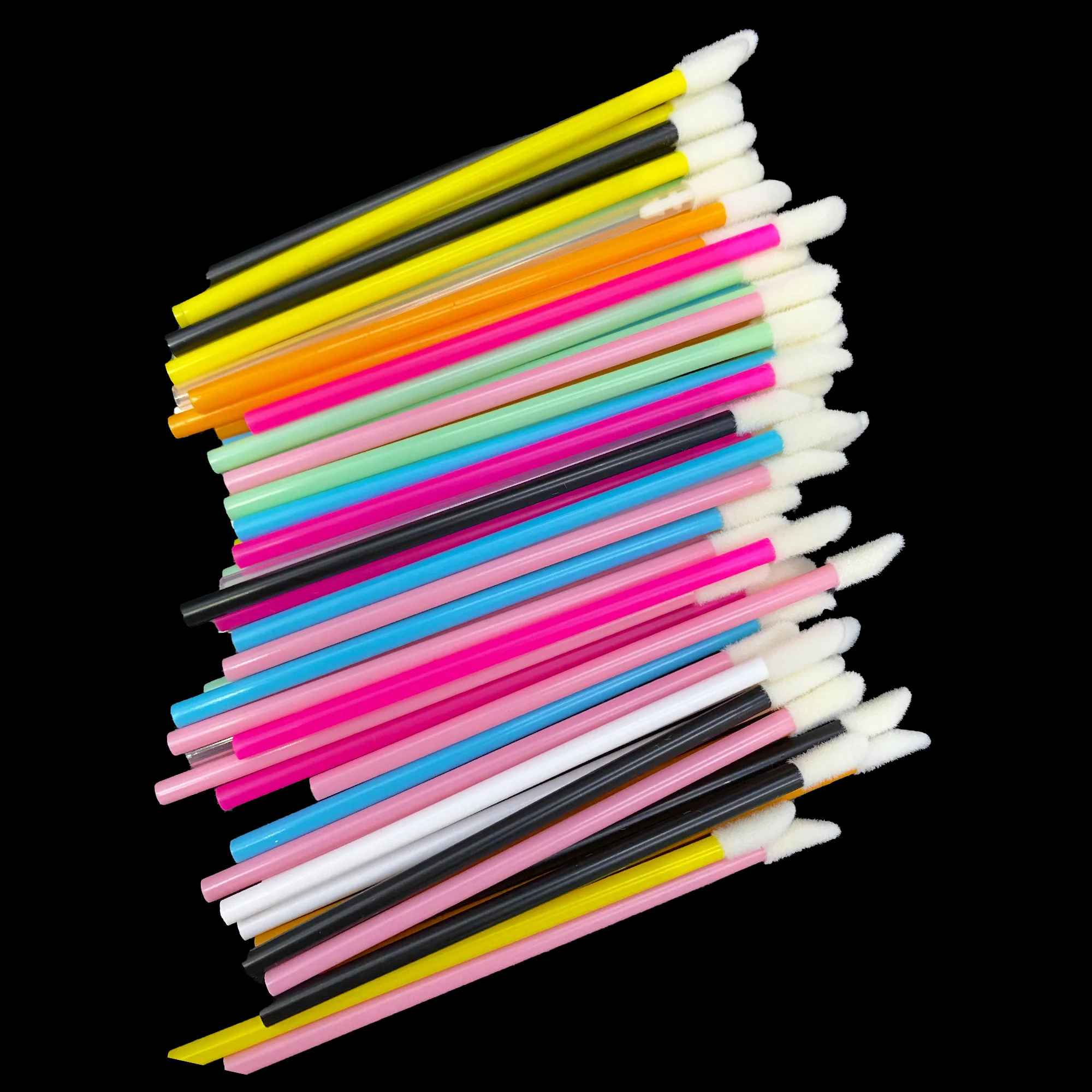 Makeup 50pcs Lip Disposable Brush Lipstick Lipgloss Wands Eyeshadow Applicator Make Up Accessories Maquiagem Makeup Brushes smile