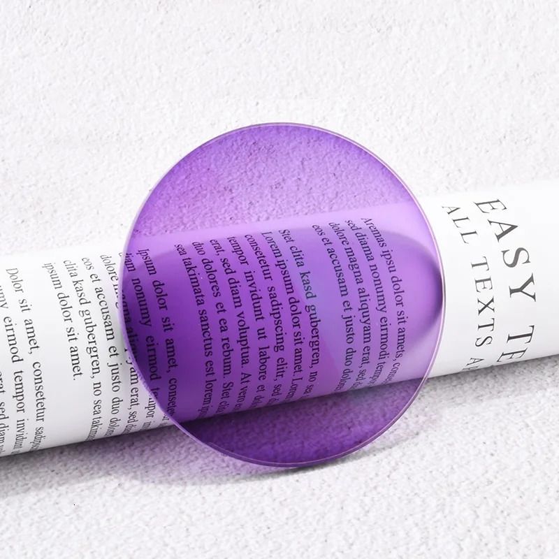 1.56 Index Pochromic Lens Change from Pink to Blue Purple to Orange Yellow Brown Green Color Transition Eyeglass Lenses 240514