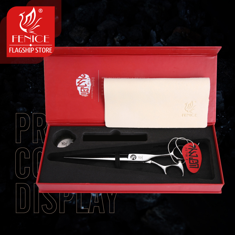 Fenice 7 inch 7.5 inch VG10 steel pet grooming scissors for dogs cutting scissors pet scissors grooming shears tesoura tijeras