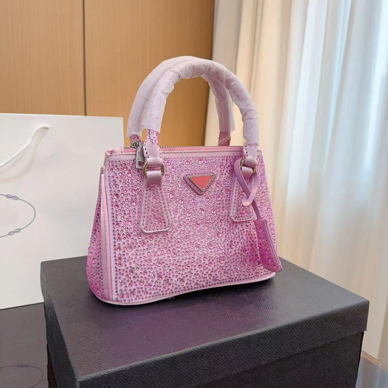 Tote designer urious handbag women's fashionable artificial crystal dia set attending dinner wallet casual underarm bag celebrity gift style