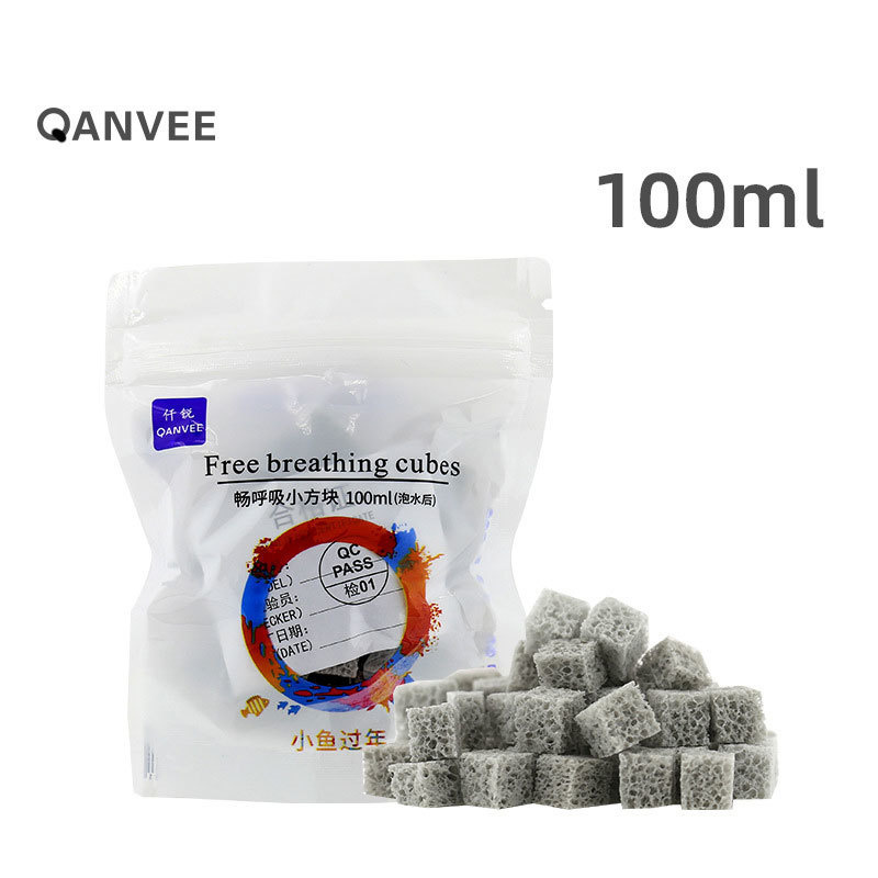 Hollow Quartz Ball Free Breathing Cubes Bio Ceramic Ring Aquarium Biochemical Sponge Filter Fish Tank Stuff Canister Pet Product