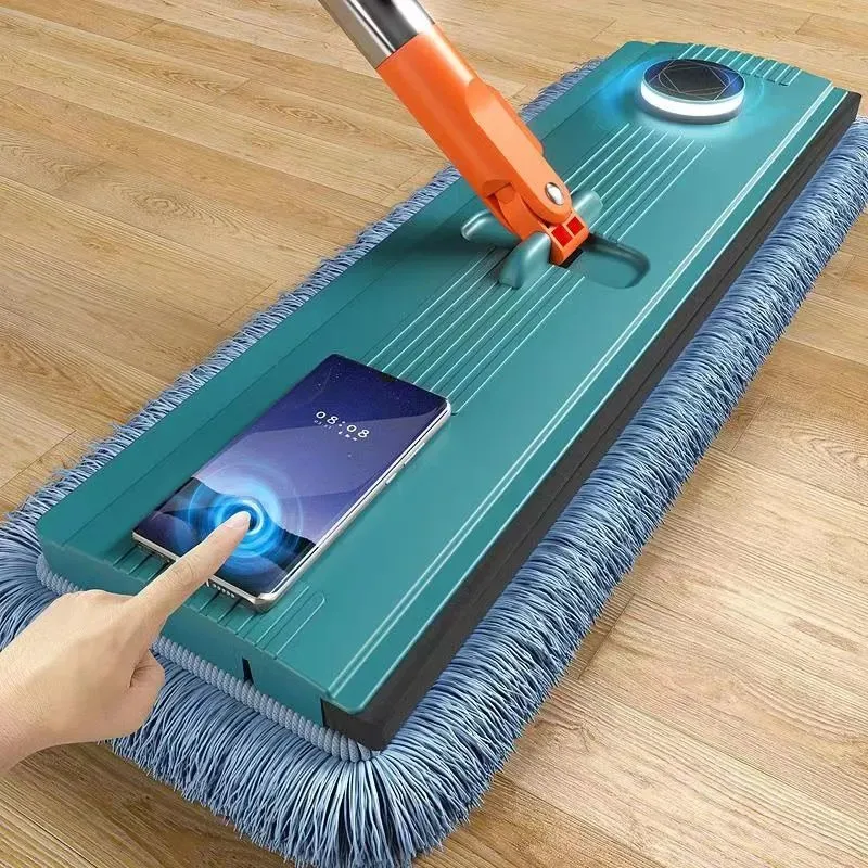New Magic Hand-free for Wash or with Microfiber Cloth Domestic Cleaning Products Flat Spin Mop no Bucket Home Artifact