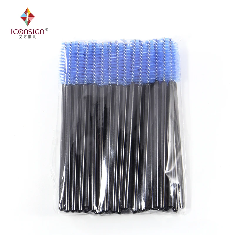 d Brushes Pieces Bag Soft Plastic Mini Disposable Eyelash Eyebrow Brush Wands Makeup Cosmetic Mascara Tools Length mm
