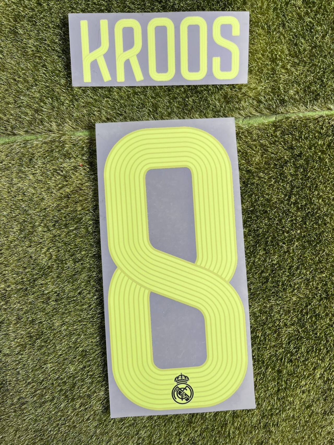 2223 #8 Kroos Nameset Printing Iron ON Soccer Badge Patch