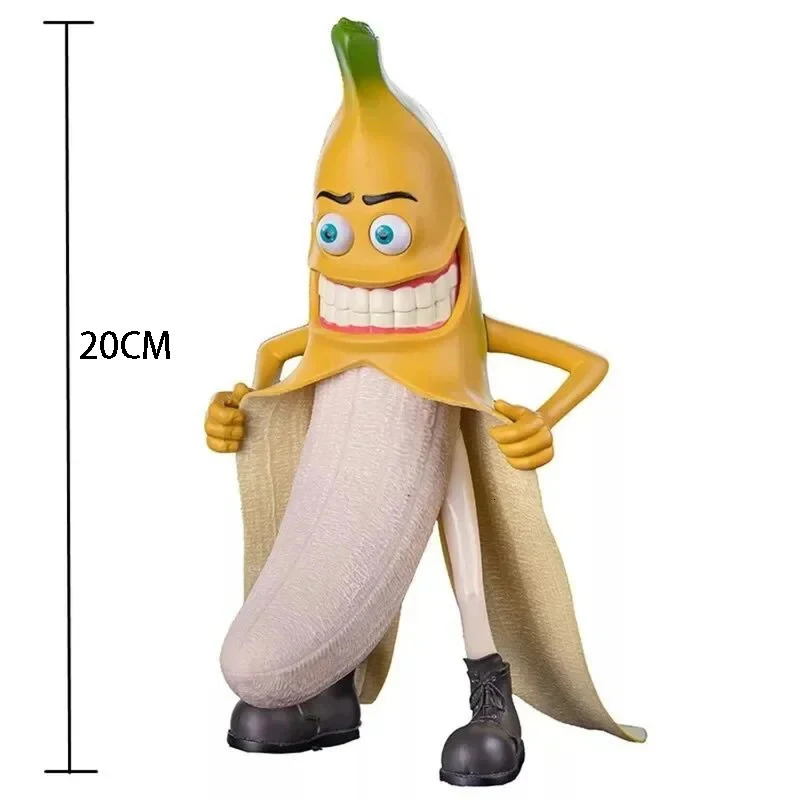 Creative American Tech Tabletop Decorations Evil Banana Tabletop Decoration Obscene Spoof Toy Resin Crafts Holiday Gift 240527