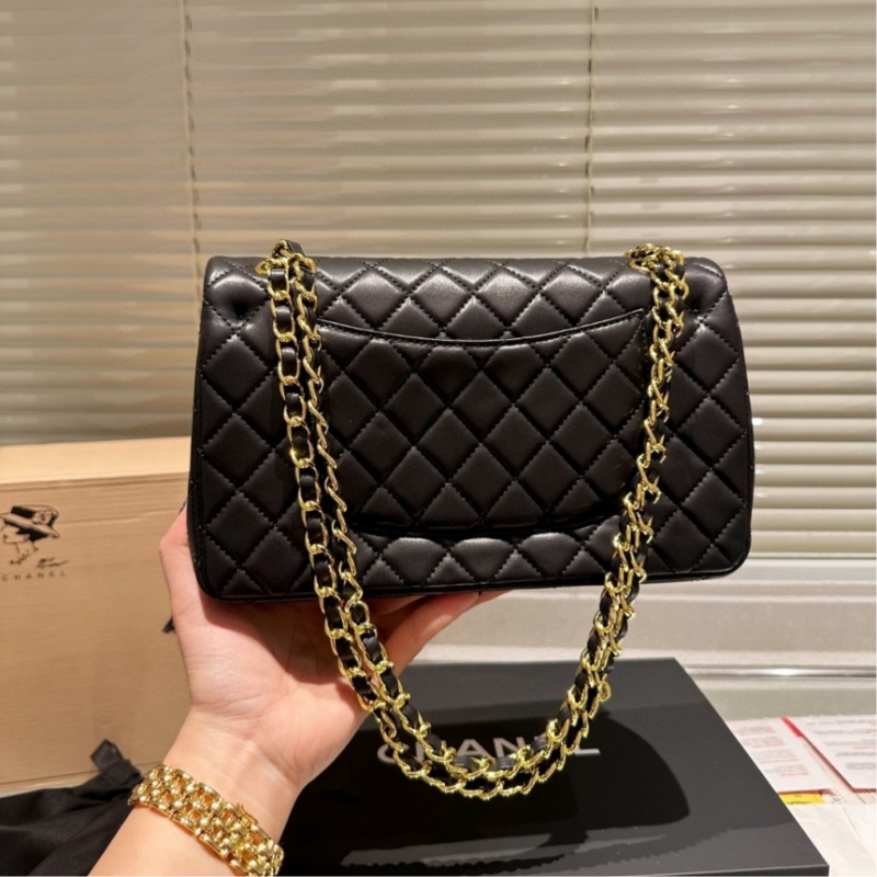 Shoulder Bag caviar designer crossbody Handbags chain bag Flap Women Check Velour Thread Purse Double Letters Solid purse Crossbody Bags