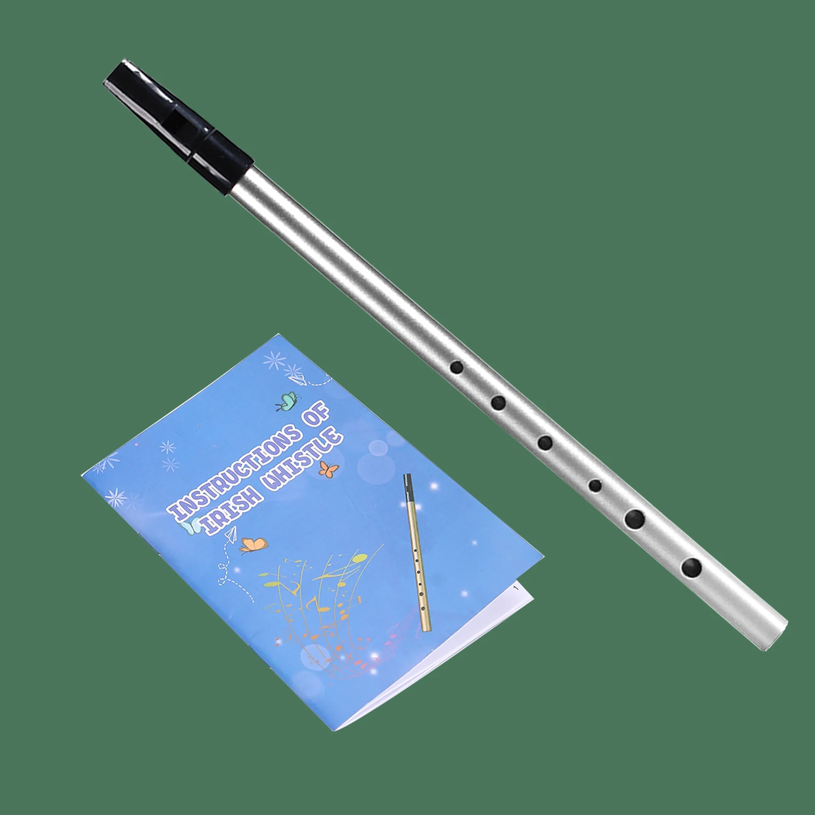Irish Whistle C Key 6-hole Key Flute Penny Whistle Tin Whistle Wind Musical Instrument for Student Beginner Intermediate Experts