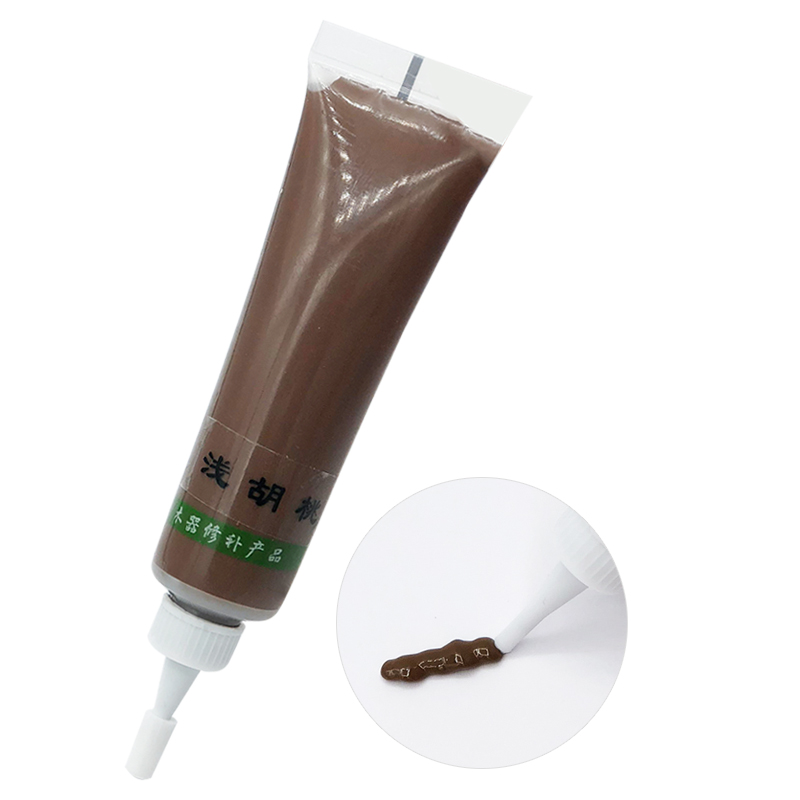 18g Shallow Walnut Paint Furniture Paint Wood Furniture Repair Paste for Wood Door Floor Refurbish Scratch Hole Cracks Remover