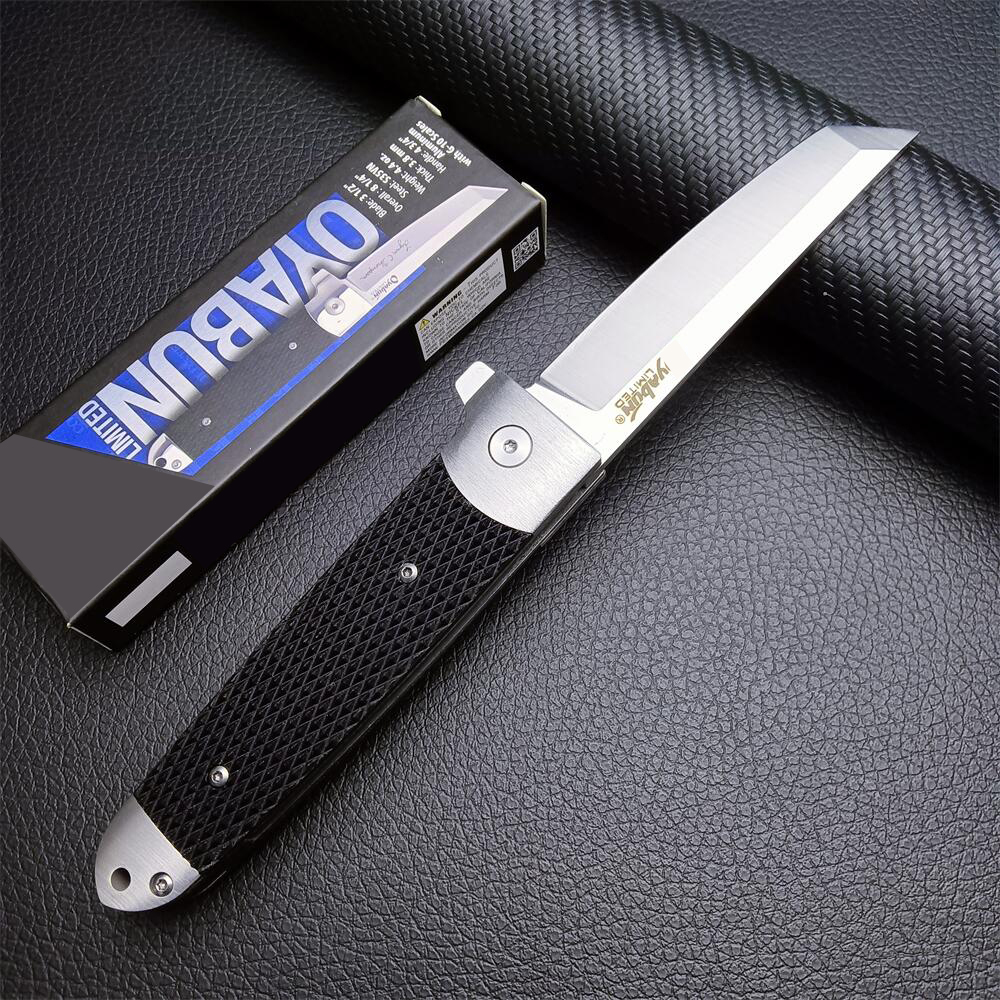 Tanto Blade 26T Oyabun Flipper Knife G10 Handles Outdoor Survival hunting Camping Pocket Knives EDC AD20.5 Tools 17T AK47 26sxp Code SR1 17DB