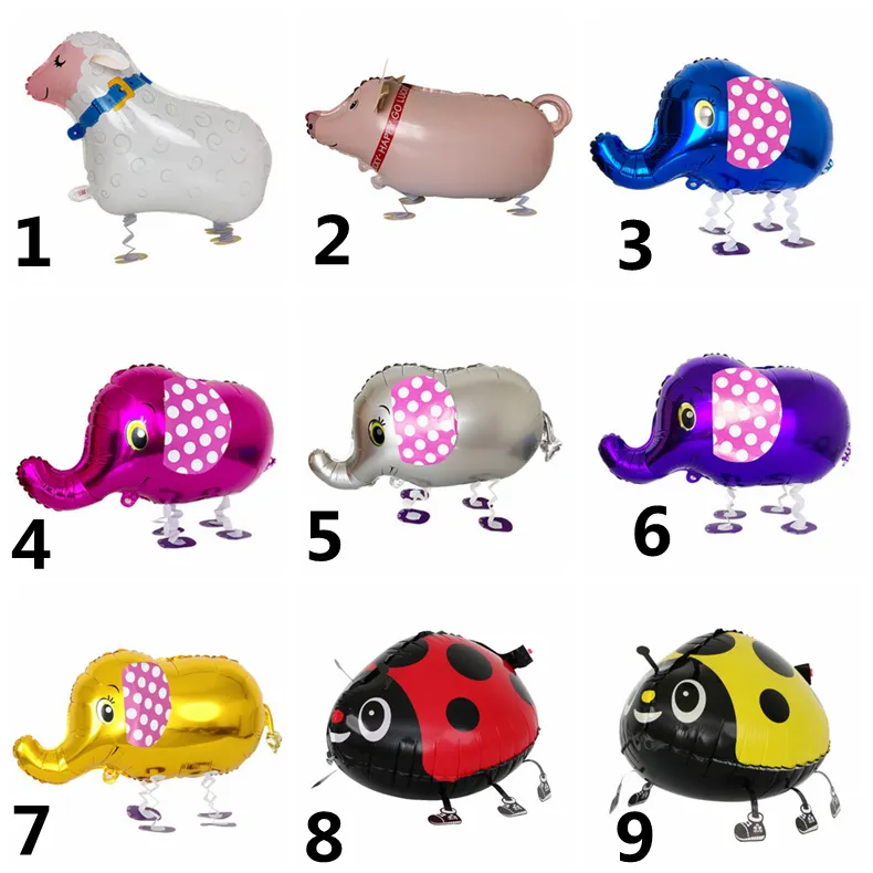 Christmas Snowman Unicorn Walking Balloon Birthday Party Balloons Decoration Event Supplies Alpaca Aluminium Foil Ball Kids Children Gifts