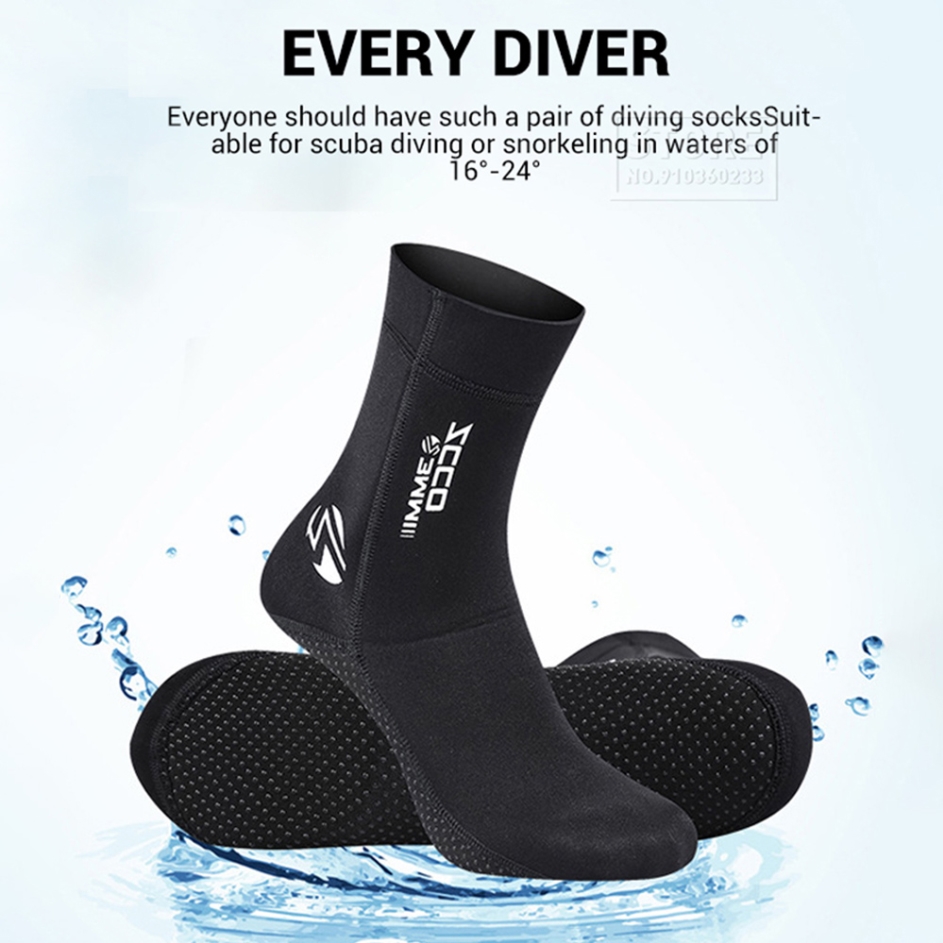 3MM Neoprene Diving Socks Scuba Hunting Diving Kitesurf Windsurf Suit Snorkeling Flippers Surf Beach Underwater Booties Fishing
