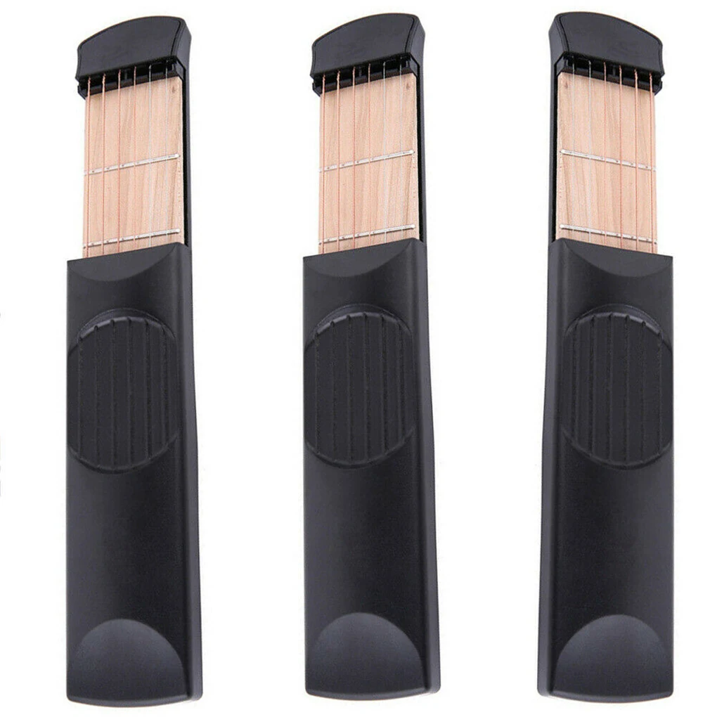 Pocket Acoustic Guitar Practice Tool 6 String Fingerboard 6 Fret Chord Trainer Portable Beginners Guitar Lover