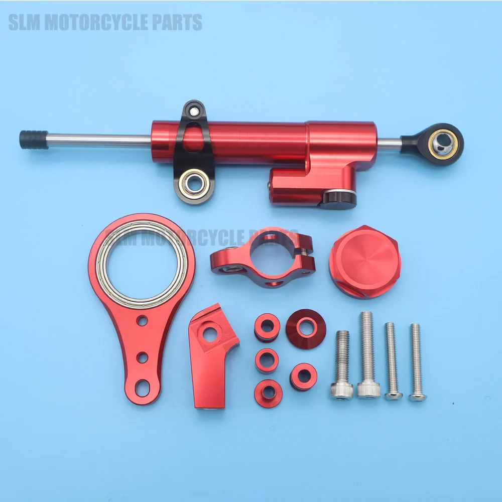 Motorcycle Steering Damper Stabilizer with Bracket Support For Kawasaki ZX6R 636 2005 2006 Accessories
