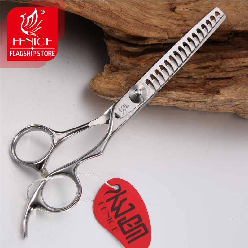 Fenice Professional Shears Dogs 6 inch 16 teeth 70% Thinning Scissors Pet Grooming Scissors Animal Haircut Supplier
