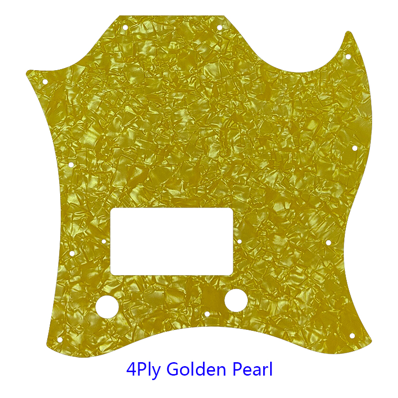 Pleroo Guitar Parts - For Gib Standard SG Full Face Guitar Pickguard Route Bridge PAF Humbuckers Scratch Plate