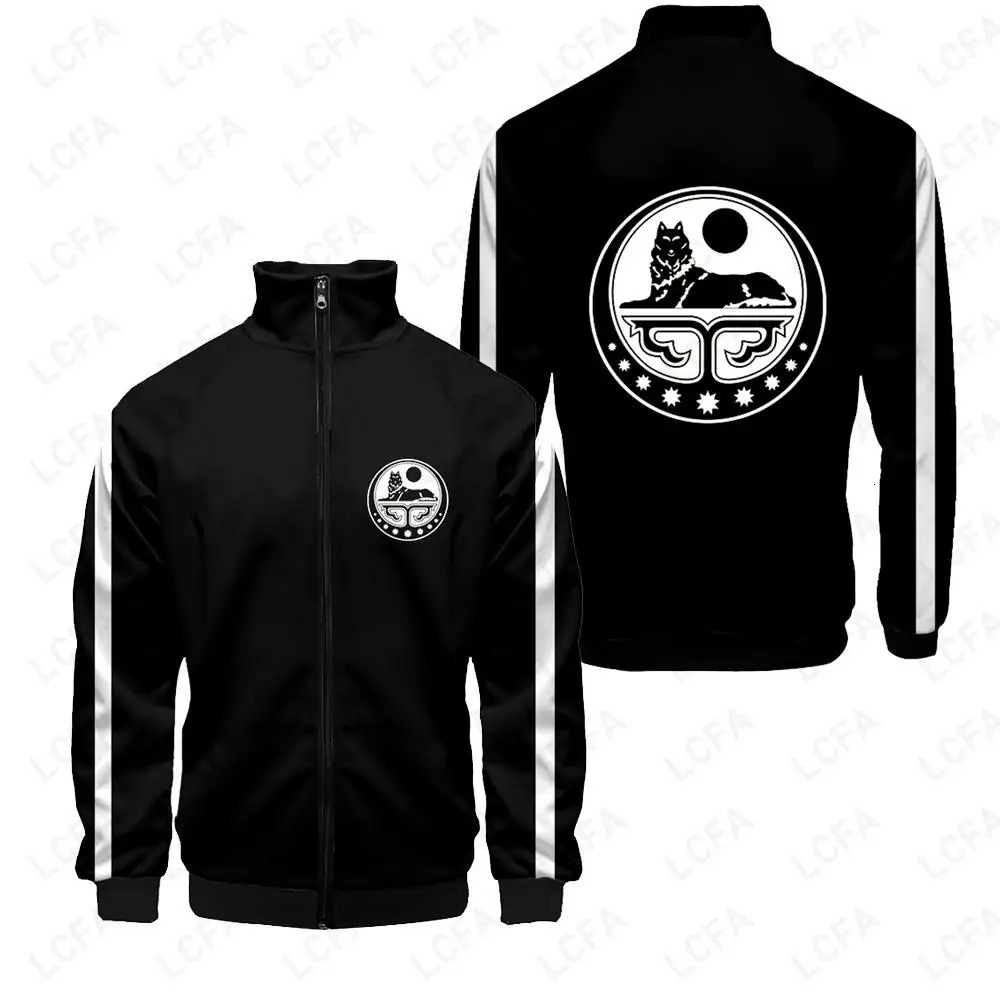 Autumn Chechnya Independent Republic National Flag Long-sleeved Men 3D Casual T-shirt Trousers Clothes Tracksuit Sweatpant Suit 240517