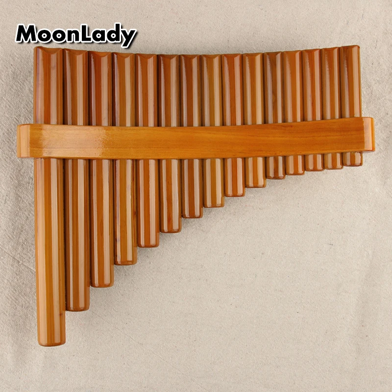 Chinese Traditional Musical Instrument 15 Pipes Pan Flute C Key High Quality Pan Pipes Woodwind Instrument Bamboo Pan flute