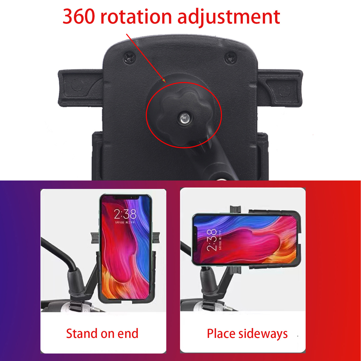 For Honda NC750 NC750S NC750X NC700 S/X NC700S NC700X Motorcycle Mobile Phone Holder Stand Rotatable Installed On Handlebar