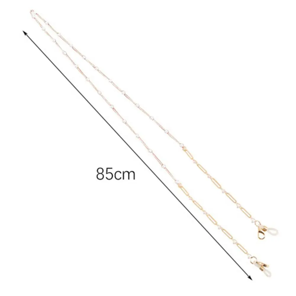 ad f Anti lost Accessories Pearl New Eyewear Neck Strap Holder Cord Sunglasses Chain Mask Lanyard