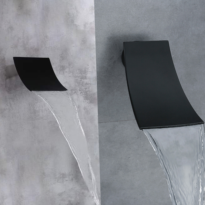 waterfall and rainfall shower head concealed brass bathroom square shower heads faucet LT-304B