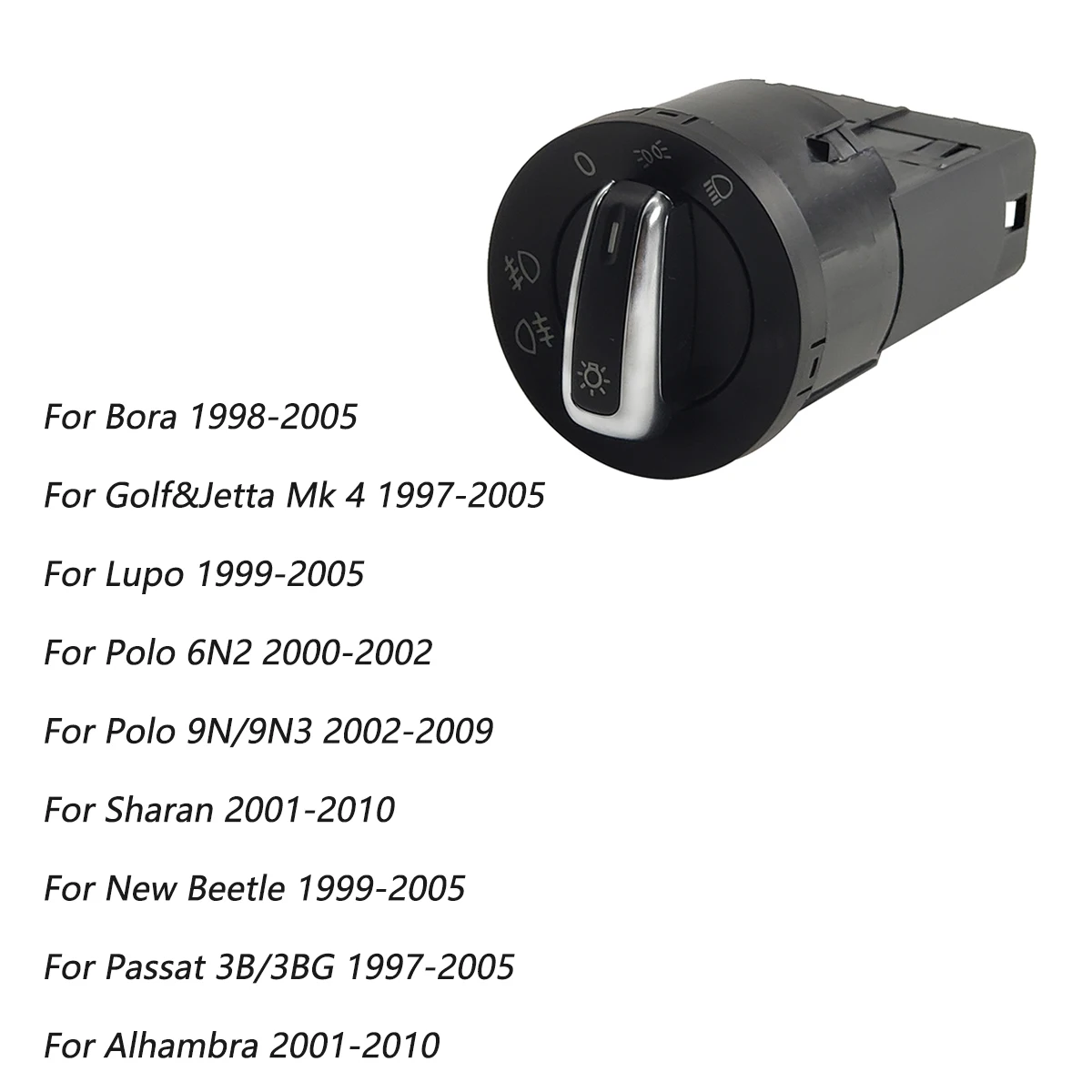 Headlight Control Switch For Vw Jetta Bora Golf MK4 Passat B5 Beetle T5 Polo 9N Sharan Lupo 1995-2005 3BD941531/3BD 941 531