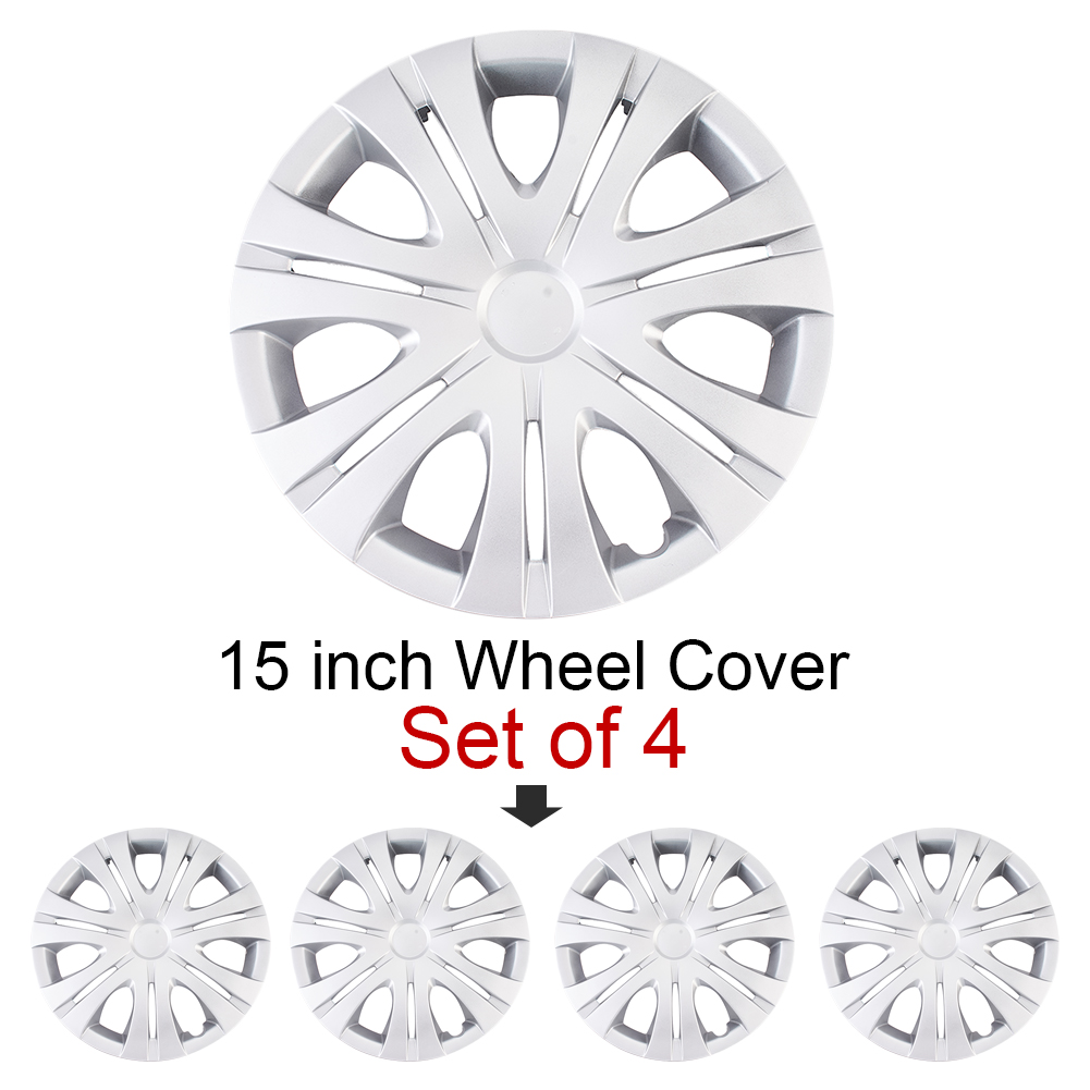Car Wheel Caps 15inch Hubcap Wheel Cover 38cm Hub Cap Covers Automobile Wheel Protector 4 Pcs