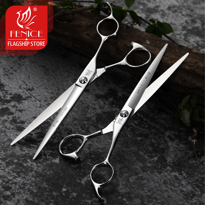Fenice 7 inch 7.5 inch VG10 steel pet grooming scissors for dogs cutting scissors pet scissors grooming shears tesoura tijeras