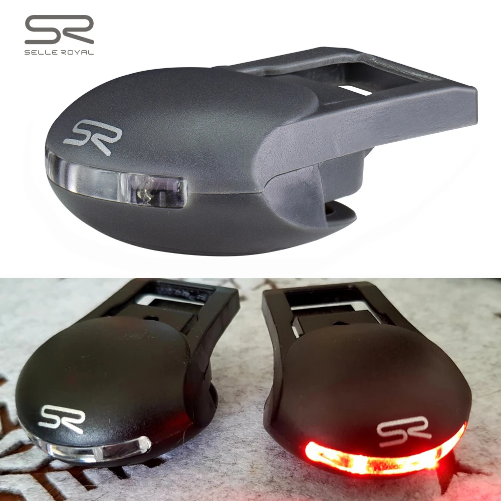 SELLE ROYAL MTB Saddle Light Bicycle Safety Rear Light SR Road Bike Warning Saddle Taillight Cycling LED Blinking Flashing Lamp
